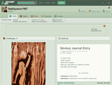 Tablet Screenshot of fatallyyours1987.deviantart.com