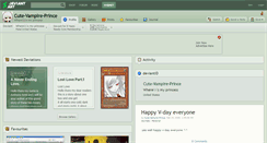 Desktop Screenshot of cute-vampire-prince.deviantart.com