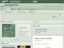 Tablet Screenshot of cute-vampire-prince.deviantart.com