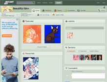 Tablet Screenshot of beautiful-sm.deviantart.com