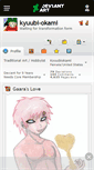 Mobile Screenshot of kyuubi-okami.deviantart.com
