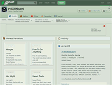 Tablet Screenshot of evilxlilxbunni.deviantart.com