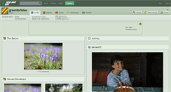 Desktop Screenshot of greentortoise.deviantart.com