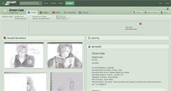 Desktop Screenshot of green-cats.deviantart.com