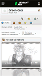 Mobile Screenshot of green-cats.deviantart.com