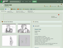 Tablet Screenshot of green-cats.deviantart.com