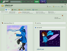 Tablet Screenshot of mikarin-san.deviantart.com
