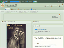 Tablet Screenshot of bartz-x-lenna-club.deviantart.com