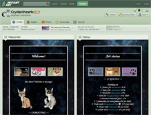 Tablet Screenshot of crystalxhearts.deviantart.com