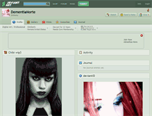 Tablet Screenshot of dementiamorte.deviantart.com