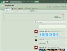 Tablet Screenshot of nekoi-nariko.deviantart.com