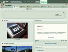 Tablet Screenshot of motoryeti.deviantart.com