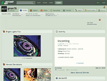 Tablet Screenshot of gman78.deviantart.com