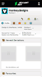 Mobile Screenshot of monkeydesigns.deviantart.com