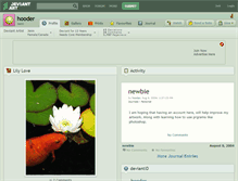 Tablet Screenshot of hooder.deviantart.com