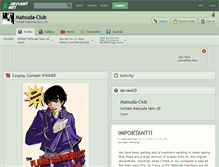 Tablet Screenshot of matsuda-club.deviantart.com