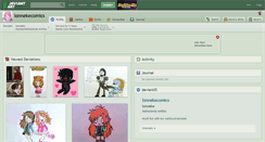 Desktop Screenshot of lonnekecomics.deviantart.com