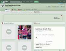 Tablet Screenshot of bandgeek-animefreak.deviantart.com