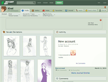 Tablet Screenshot of kivei.deviantart.com
