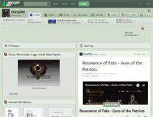 Tablet Screenshot of chris000.deviantart.com