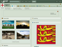 Tablet Screenshot of england.deviantart.com