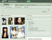 Tablet Screenshot of hoasamac.deviantart.com
