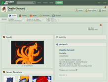 Tablet Screenshot of deaths-servant.deviantart.com
