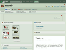 Tablet Screenshot of iyou-cosplay.deviantart.com