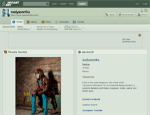 Tablet Screenshot of nadyasonika.deviantart.com