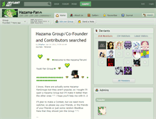 Tablet Screenshot of hazama-fan.deviantart.com