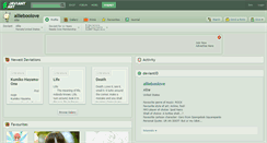Desktop Screenshot of allieboolove.deviantart.com