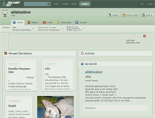 Tablet Screenshot of allieboolove.deviantart.com