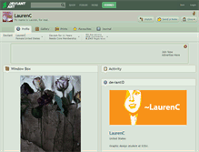 Tablet Screenshot of laurenc.deviantart.com