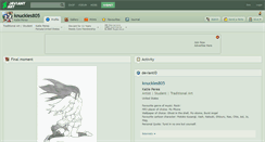 Desktop Screenshot of knuckles805.deviantart.com