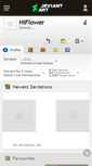 Mobile Screenshot of hiflower.deviantart.com