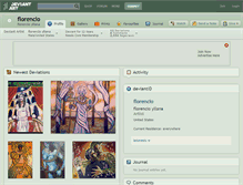 Tablet Screenshot of florencio.deviantart.com
