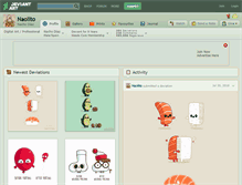 Tablet Screenshot of naolito.deviantart.com
