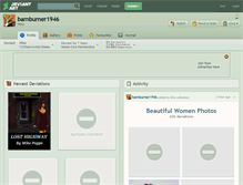 Tablet Screenshot of barnburner1946.deviantart.com