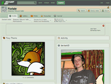 Tablet Screenshot of foxtale.deviantart.com