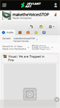 Mobile Screenshot of makethevoicesstop.deviantart.com