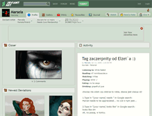 Tablet Screenshot of marsela.deviantart.com