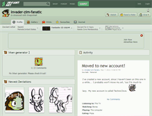 Tablet Screenshot of invader-zim-fanatic.deviantart.com