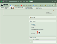 Tablet Screenshot of kinarei.deviantart.com