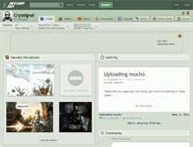Tablet Screenshot of cryosignal.deviantart.com