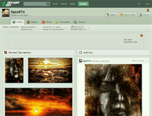 Tablet Screenshot of falco974.deviantart.com