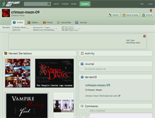 Tablet Screenshot of crimson-moon-09.deviantart.com
