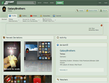 Tablet Screenshot of galaxybrothers.deviantart.com