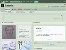 Tablet Screenshot of fleurs-de-lis.deviantart.com