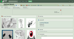 Desktop Screenshot of elephantbrand.deviantart.com