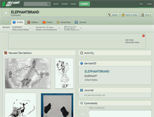 Tablet Screenshot of elephantbrand.deviantart.com